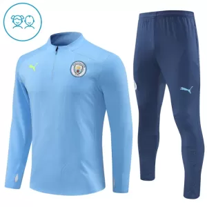 Manchester City Conjunto de Moletom de Treino Criança 24/25 Azul Manchester City Conjunto de Moletom de Treino Criança 24/25 Azul