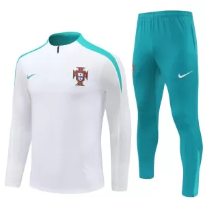Portugal Conjunto de Moletom de Treino 24/25 Branco Portugal Conjunto de Moletom de Treino 24/25 Branco