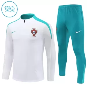 Portugal Conjunto de Moletom de Treino Criança 24/25 Branco Portugal Conjunto de Moletom de Treino Criança 24/25 Branco