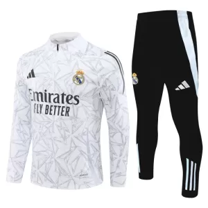 Real Madrid Conjunto de Moletom de Treino 24/25 Branco Real Madrid Conjunto de Moletom de Treino 24/25 Branco