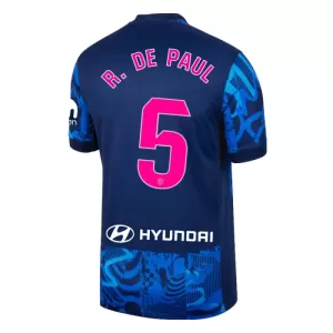 Camisolas Atlético Madrid Rodrigo de Paul 5 Equipamento Terceiro 24/25 Camisolas Atlético Madrid Rodrigo de Paul 5 Equipamento Terceiro 24/25