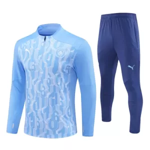 Manchester City Conjunto de Moletom de Treino 24/25 Azul Manchester City Conjunto de Moletom de Treino 24/25 Azul