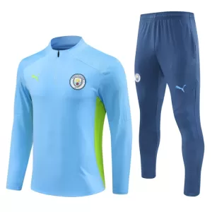 Manchester City Conjunto de Moletom de Treino 24/25 Azul Manchester City Conjunto de Moletom de Treino 24/25 Azul