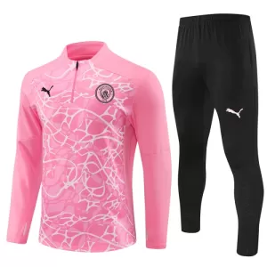 Manchester City Conjunto de Moletom de Treino 24/25 Rosa Manchester City Conjunto de Moletom de Treino 24/25 Rosa
