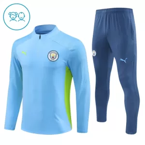 Manchester City Conjunto de Moletom de Treino Criança 24/25 Azul Manchester City Conjunto de Moletom de Treino Criança 24/25 Azul
