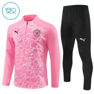 Manchester City Conjunto de Moletom de Treino Criança 24/25 Rosa Manchester City Conjunto de Moletom de Treino Criança 24/25 Rosa
