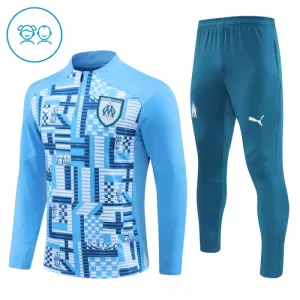 Olympique Marseille Conjunto de Moletom de Treino Criança 24/25 Azul Olympique Marseille Conjunto de Moletom de Treino Criança 24/25 Azul
