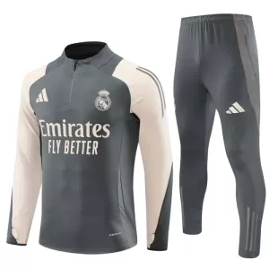 Real Madrid Conjunto de Moletom de Treino 24/25 Cinza Real Madrid Conjunto de Moletom de Treino 24/25 Cinza