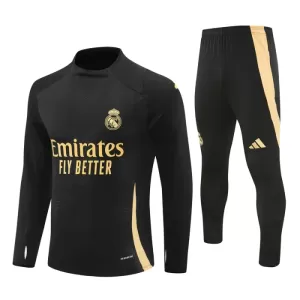 Real Madrid Conjunto de Moletom de Treino 24/25 Preto Real Madrid Conjunto de Moletom de Treino 24/25 Preto