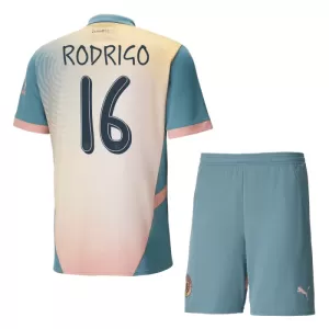 Camisolas Manchester City Rodrigo Hernández 16 Criança Equipamento 4ª 24/25 Camisolas Manchester City Rodrigo Hernández 16 Criança Equipamento 4ª 24/25