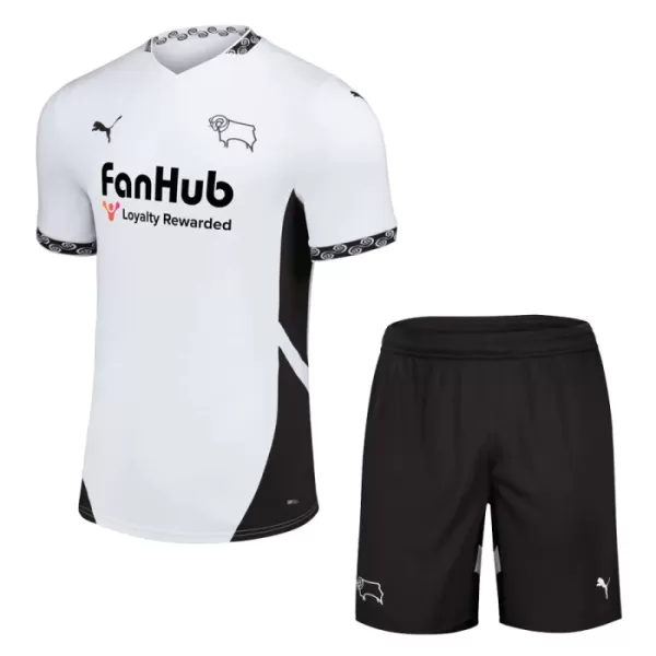 Camisolas Derby County Criança Equipamento Principal 24/25 Camisolas Derby County Criança Equipamento Principal 24/25