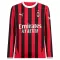 Camisolas AC Milan Equipamento Principal 24/25 Manga Comprida