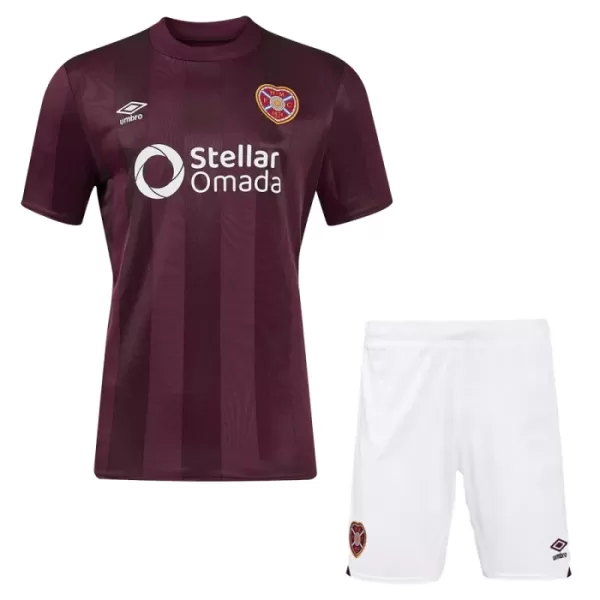 Camisolas Heart of Midlothian Criança Equipamento Principal 24/25 Camisolas Heart of Midlothian Criança Equipamento Principal 24/25