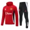 Manchester United Capuz Conjunto de Moletom de Treino 24/25 Vermelho