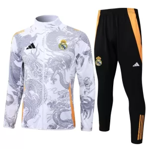 Real Madrid Casaco de Treino Conjunto 24/25 Dragon Branco Real Madrid Casaco de Treino Conjunto 24/25 Dragon Branco