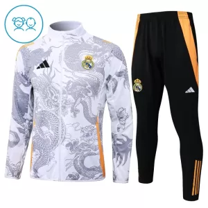 Real Madrid Casaco de Treino Conjunto Criança 24/25 Dragon Branco Real Madrid Casaco de Treino Conjunto Criança 24/25 Dragon Branco