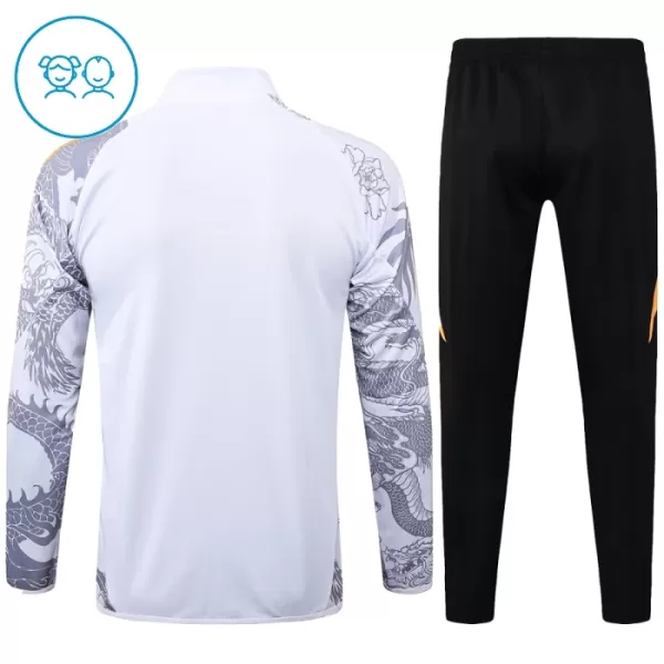 Real Madrid Casaco de Treino Conjunto Criança 24/25 Dragon Branco