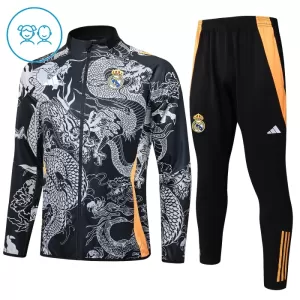 Real Madrid Casaco de Treino Conjunto Criança 24/25 Dragon Preto Real Madrid Casaco de Treino Conjunto Criança 24/25 Dragon Preto