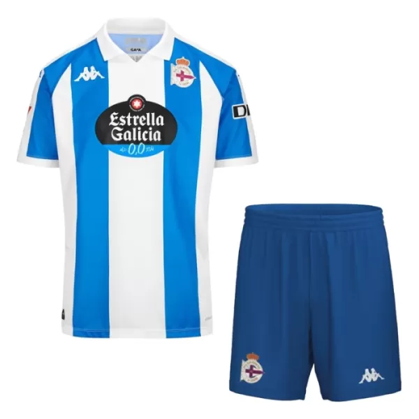 Camisolas Deportivo de La Coruna Criança Equipamento Principal 24/25 Camisolas Deportivo de La Coruna Criança Equipamento Principal 24/25