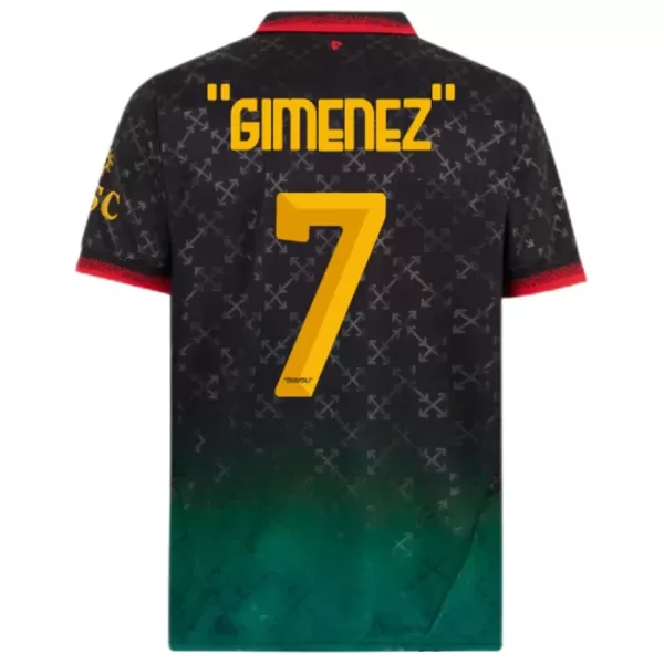 Camisolas AC Milan Santiago Gimenez 7 Equipamento 4ª 24/25 Camisolas AC Milan Santiago Gimenez 7 Equipamento 4ª 24/25