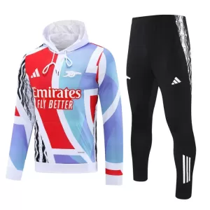 Arsenal Capuz Conjunto de Moletom de Treino 24/25 Branco