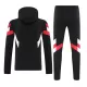 Manchester United Capuz Conjunto de Moletom de Treino 24/25 Preto