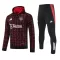 Manchester United Capuz Conjunto de Moletom de Treino 24/25 Vermelho