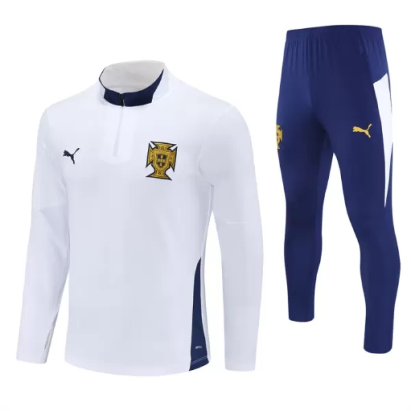 Portugal Conjunto de Moletom de Treino 24/25 Branco Portugal Conjunto de Moletom de Treino 24/25 Branco