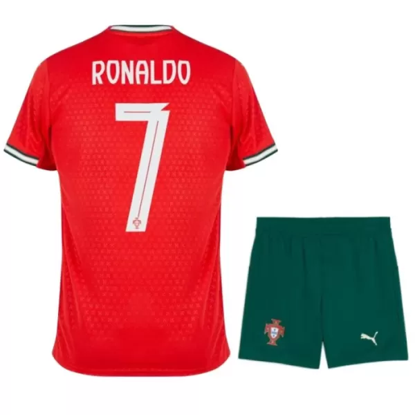 Camisolas Portugal Cristiano Ronaldo 7 Criança Equipamento Principal 2025 Camisolas Portugal Cristiano Ronaldo 7 Criança Equipamento Principal 2025