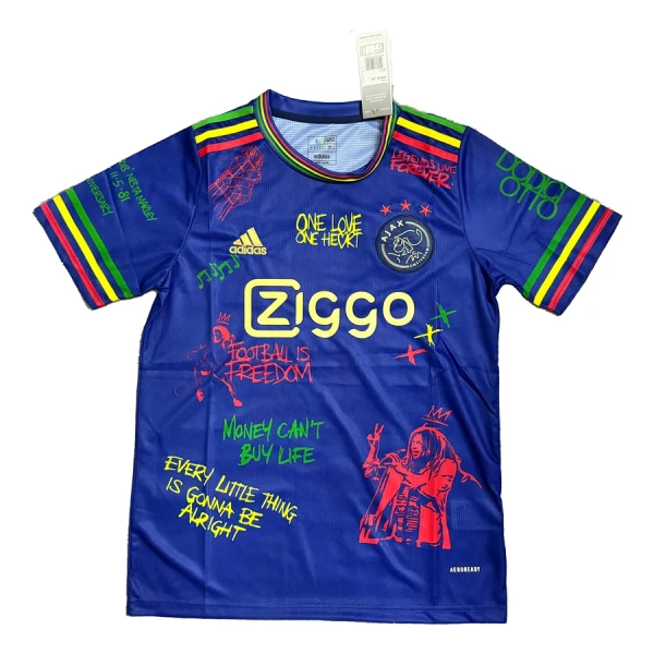 Camisolas Ajax Amsterdam x Bob Marley 24/25 Azul Camisolas Ajax Amsterdam x Bob Marley 24/25 Azul