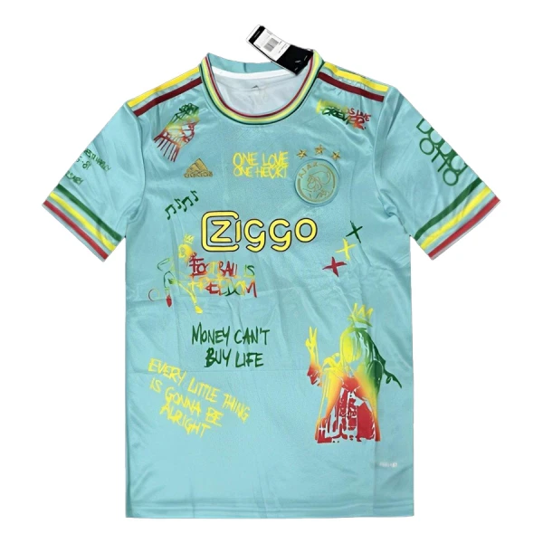 Camisolas Ajax Amsterdam x Bob Marley 24/25 Azul Camisolas Ajax Amsterdam x Bob Marley 24/25 Azul