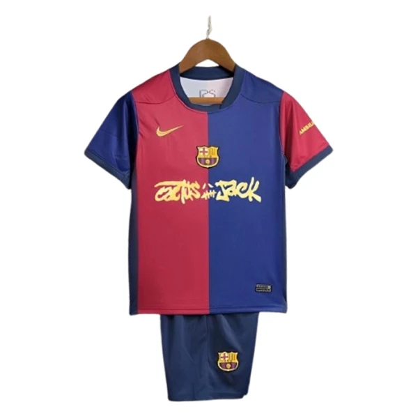 Camisolas FC Barcelona x Travis Scott Criança Equipamento Principal 24/25 Camisolas FC Barcelona x Travis Scott Criança Equipamento Principal 24/25
