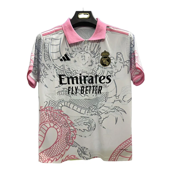 Camisolas Real Madrid 25/26 Dragon Branco Camisolas Real Madrid 25/26 Dragon Branco