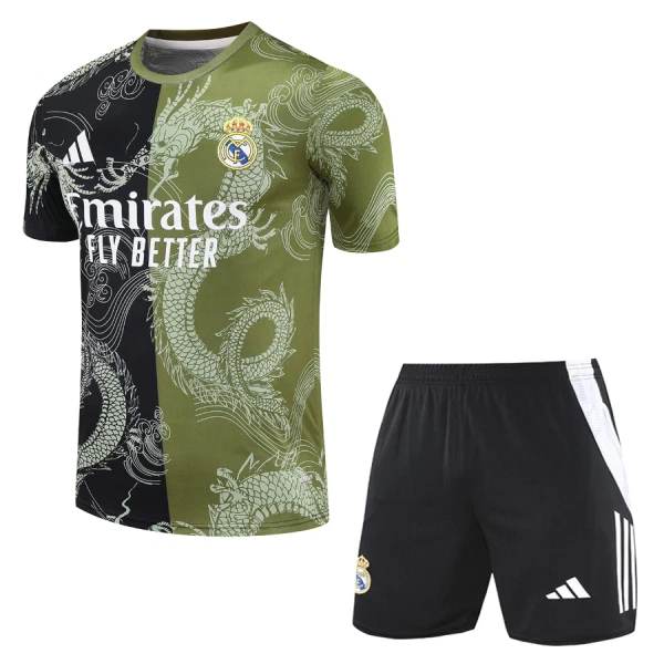 Camisolas Real Madrid Criança 24/25 Dragon Verde