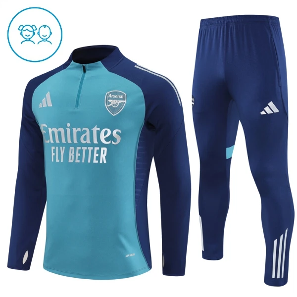 Arsenal Conjunto de Moletom de Treino Criança 25/26 Azul Arsenal Conjunto de Moletom de Treino Criança 25/26 Azul