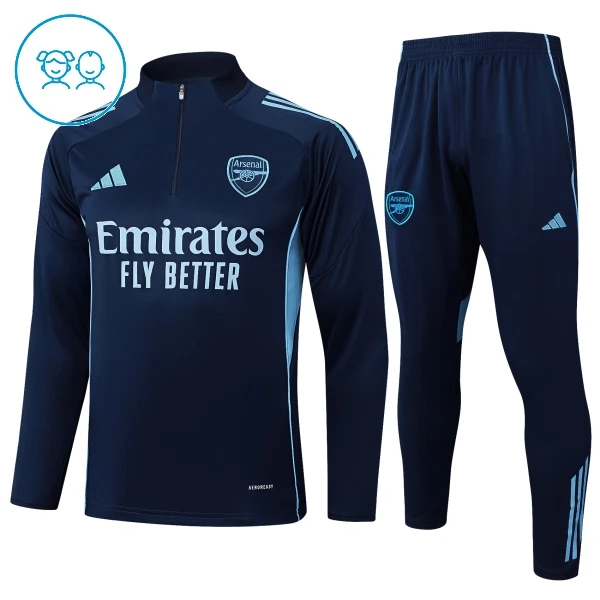 Arsenal Conjunto de Moletom de Treino Criança 25/26 Frota Arsenal Conjunto de Moletom de Treino Criança 25/26 Frota