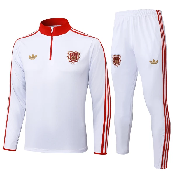 FC Bayern de Munique Conjunto de Moletom de Treino 24/25 Branco FC Bayern de Munique Conjunto de Moletom de Treino 24/25 Branco