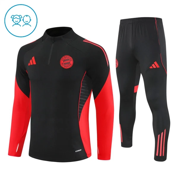FC Bayern de Munique Conjunto de Moletom de Treino Criança 25/26 Preto