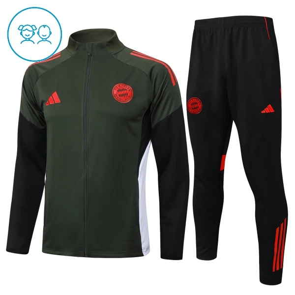 FC Bayern de Munique Conjunto de Moletom de Treino Criança 25/26 Verde FC Bayern de Munique Conjunto de Moletom de Treino Criança 25/26 Verde