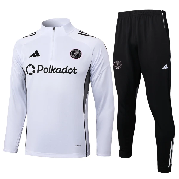 Inter Miami CF Conjunto de Moletom de Treino 25/26 Branco Inter Miami CF Conjunto de Moletom de Treino 25/26 Branco