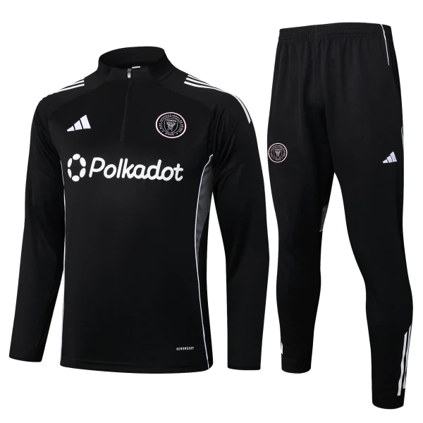 Inter Miami CF Conjunto de Moletom de Treino 25/26 Preto Inter Miami CF Conjunto de Moletom de Treino 25/26 Preto