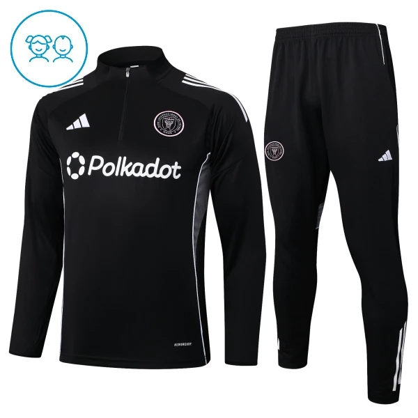 Inter Miami CF Conjunto de Moletom de Treino Criança 25/26 Preto Inter Miami CF Conjunto de Moletom de Treino Criança 25/26 Preto