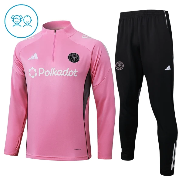 Inter Miami CF Conjunto de Moletom de Treino Criança 25/26 Rosa Inter Miami CF Conjunto de Moletom de Treino Criança 25/26 Rosa