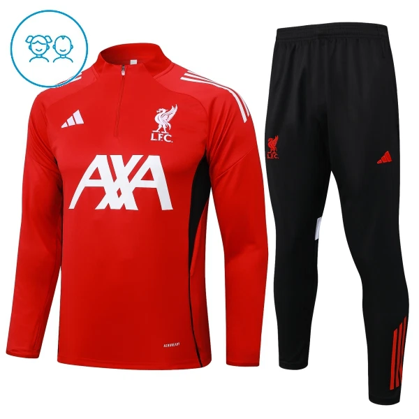 Liverpool Conjunto de Moletom de Treino Criança 24/25 Vermelho Liverpool Conjunto de Moletom de Treino Criança 24/25 Vermelho