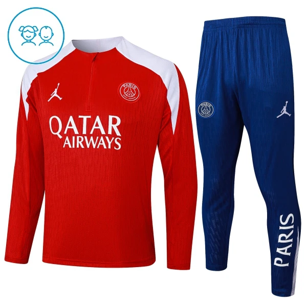 Paris Saint-Germain Conjunto de Moletom de Treino Criança 25/26 Vermelho Paris Saint-Germain Conjunto de Moletom de Treino Criança 25/26 Vermelho