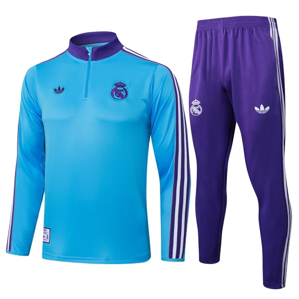 Real Madrid Conjunto de Moletom de Treino 25/26 Azul Real Madrid Conjunto de Moletom de Treino 25/26 Azul