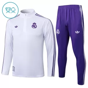 Real Madrid Conjunto de Moletom de Treino Criança 25/26 Branco Real Madrid Conjunto de Moletom de Treino Criança 25/26 Branco