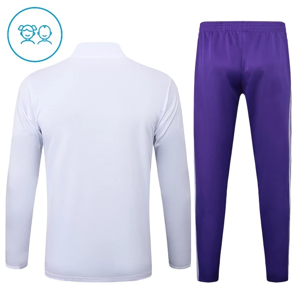 Real Madrid Conjunto de Moletom de Treino Criança 25/26 Branco