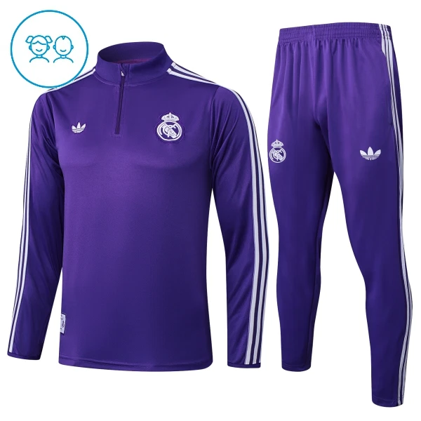 Real Madrid Conjunto de Moletom de Treino Criança 25/26 Tolet Real Madrid Conjunto de Moletom de Treino Criança 25/26 Tolet