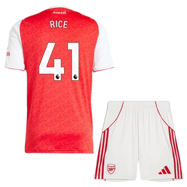 Camisolas Arsenal Declan Rice 41 Criança Equipamento Principal 25/26 Camisolas Arsenal Declan Rice 41 Criança Equipamento Principal 25/26